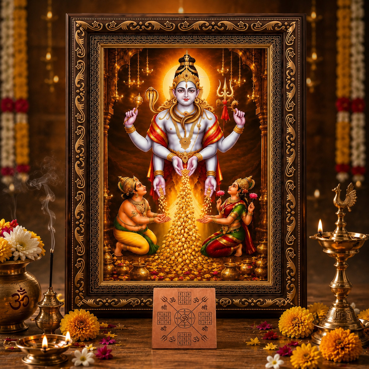 Swarna Akarshana Bhairava Photo & Yantra