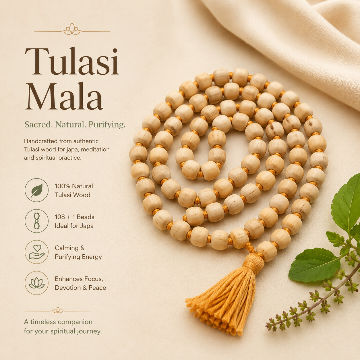 Tulasi Mala with Lab Tested Certificate