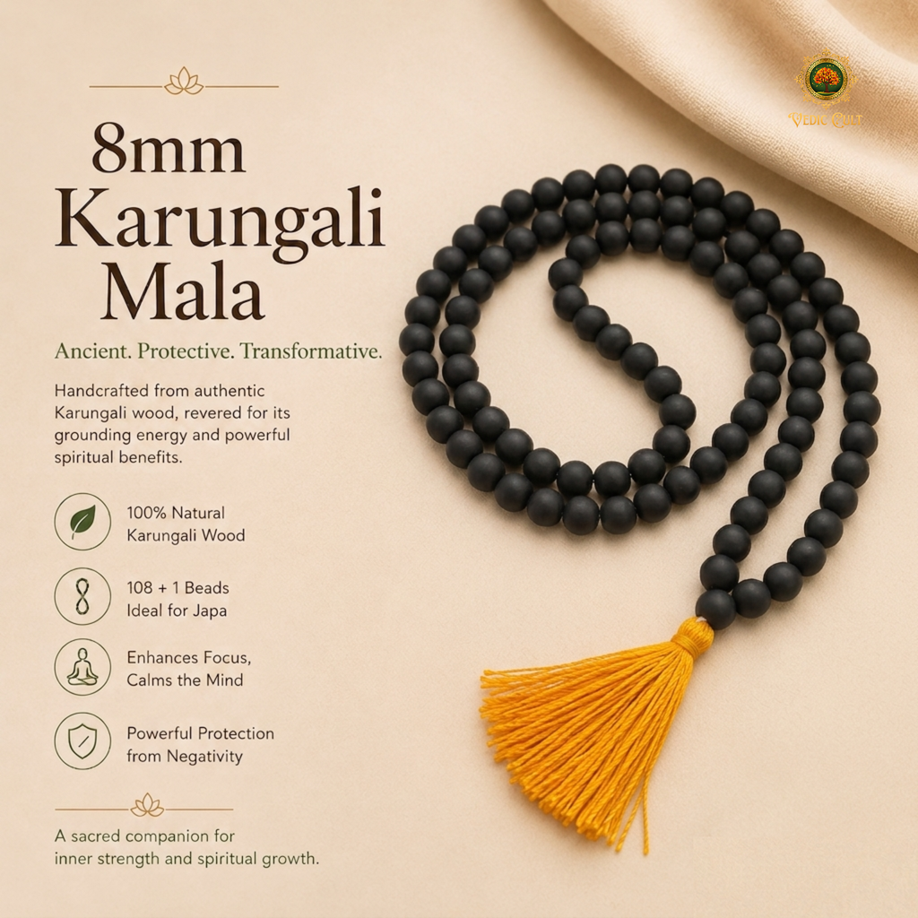 8MM Karungali Mala With Lab Tested Certificate