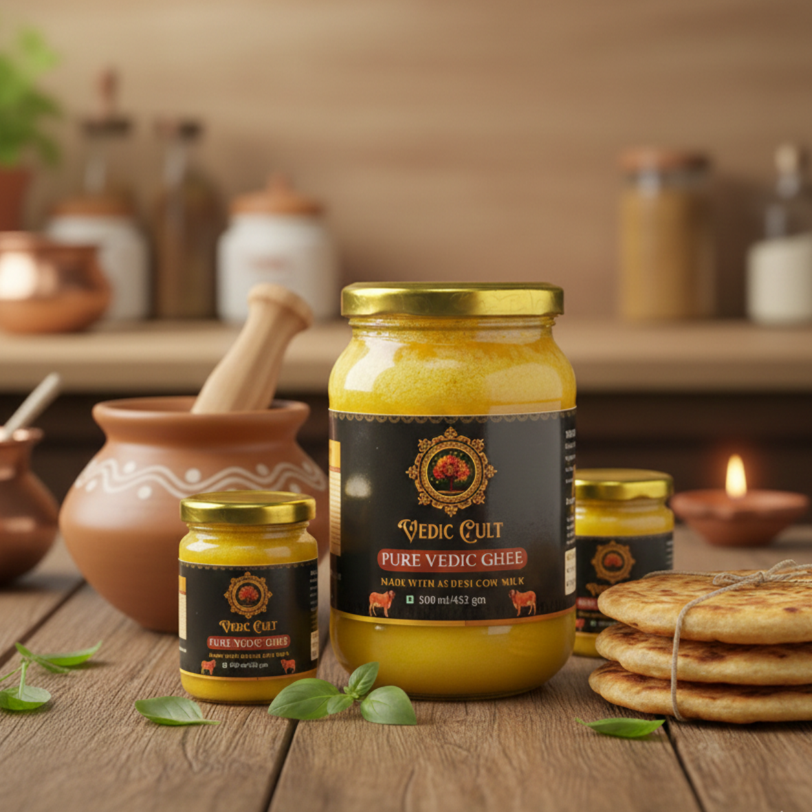 Vedic Ghee Made with A2 Cow Milk 500ml