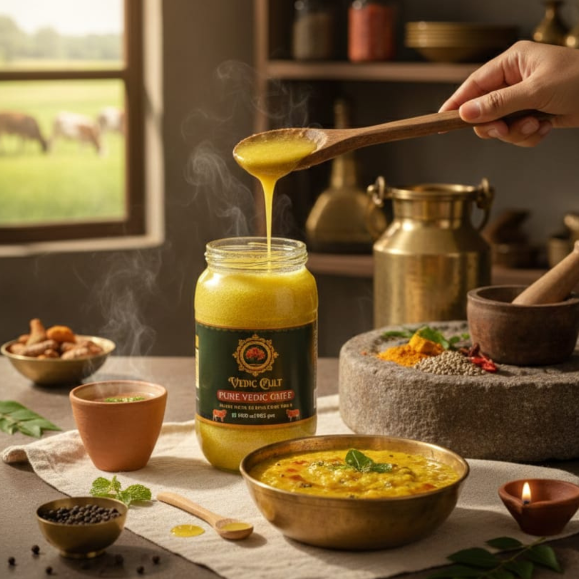 Vedic Ghee Made with A2 Cow Milk 1000ml