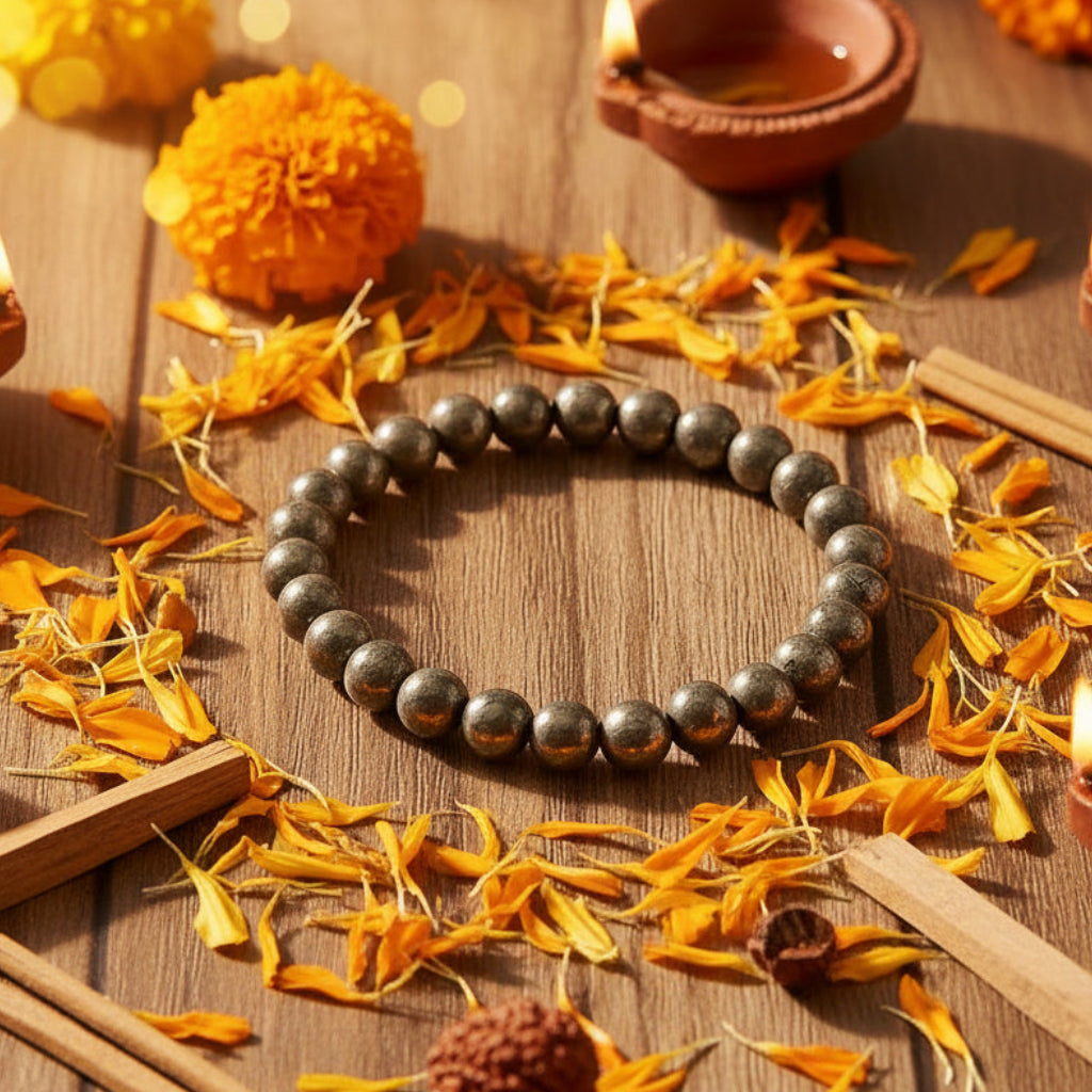 Pyrite Bracelet with Lab Tested Certificate